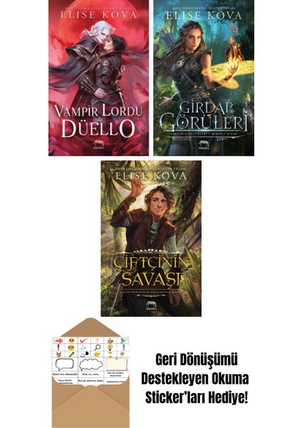 Vampir Lordu ile Düello + Girdap Görüleri – Girdap Günlükleri Birinci Kitap (Ciltli) + Çiftçinin Savaşı – Altın Muhafızlar Serisi 3 (Ciltli)