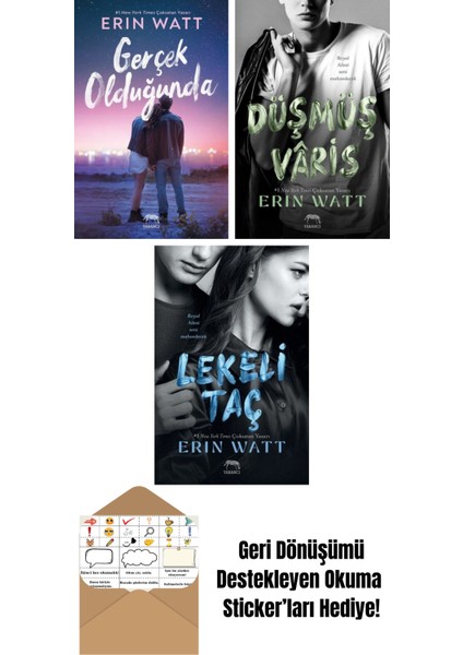 Gerçek Olduğunda + Düşmüş Vâris – Royal Serisi 5. Kitap + Kâğıt Prenses – Royal Serisi 1. Kitap