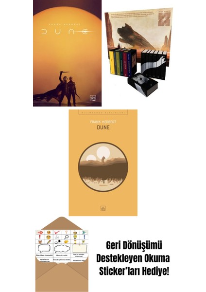 Dune (Film Kapağı) + Dune Serisi Kutu Set (6 Kitap – Ciltli) + Dune