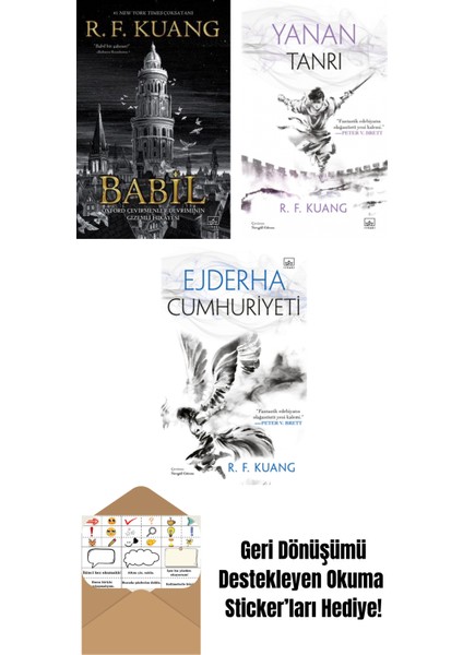 Babil + Yanan Tanrı – Haşhaş Savaşı Üçlemesi 3 (Ciltli) + Ejderha Cumhuriyeti – Haşhaş Savaşı Üçlemesi 2 (Ciltli)