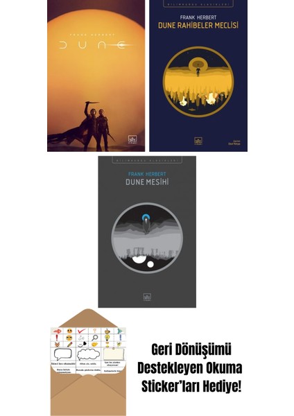 Dune (Film Kapağı) + Dune Rahibeler Meclisi + Dune Mesihi