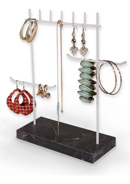 Şık Siyah Beyaz Takı Düzeni, Çok Amaçlı Güzel Saklama Rafı modelleri