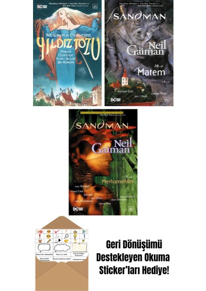 Yıldız Tozu (Resimli Edisyon) + Sandman 10 – Matem + Sandman 9 – Merhametliler