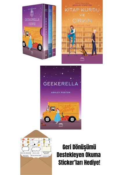 Geekerella Serisi Kutulu Set (3 Kitap) + Kitap Kurdu ve Çirkin + Prenses ve Hayranı