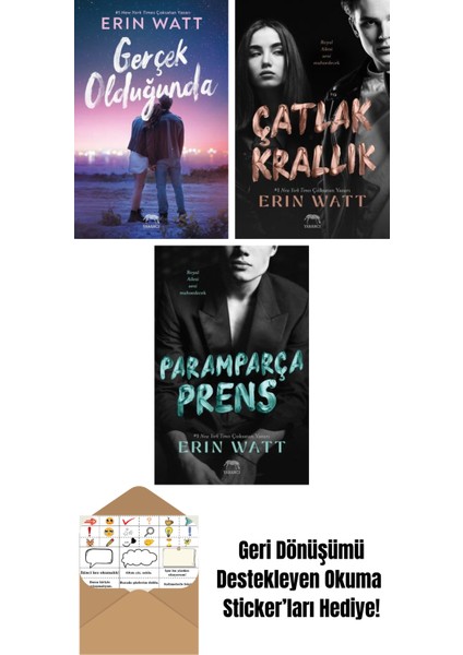 Gerçek Olduğunda + Düşmüş Vâris – Royal Serisi 5. Kitap + Çarpık Saray – Royal Serisi 3. Kitap