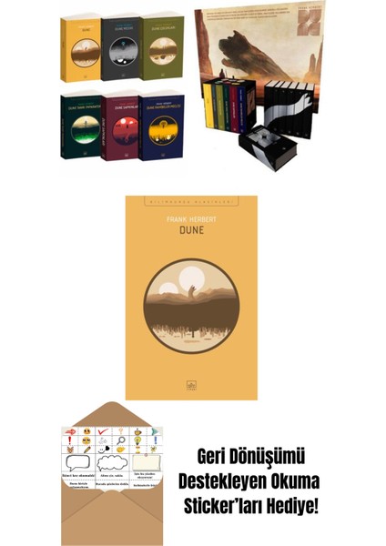 Dune Takım Set + Dune Serisi Kutu Set (6 Kitap – Ciltli) + Dune