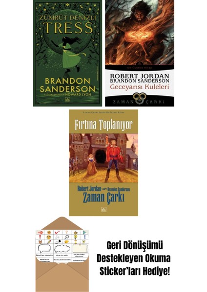 Zümrüt Denizli Tress + Geceyarısı Kuleleri – Zaman Çarkı 13 + Zaman Çarkı Serisi 12: Fırtına Toplanıyor (Ciltli)