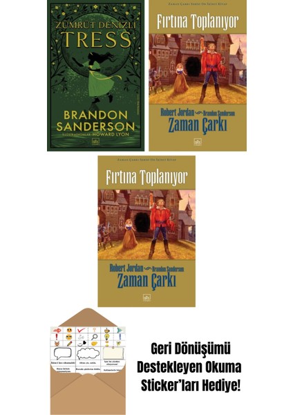 Zümrüt Denizli Tress + Zaman Çarkı Serisi 12: Fırtına Toplanıyor (Ciltli) + Zaman Çarkı Serisi 12: Fırtına Toplanıyor