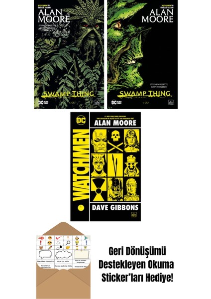 Swamp Thing Efsanesi: 4. Cilt + Swamp Thing Efsanesi: 1. Cilt + Watchmen