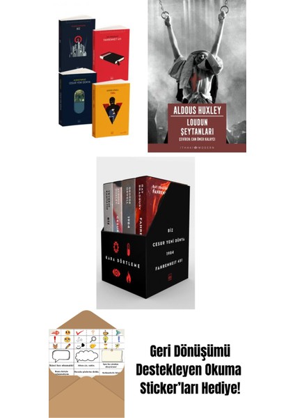 Kara Dörtleme Set + Loudun Şeytanları + Kara Dörtleme Kutu Set (4 Kitap)