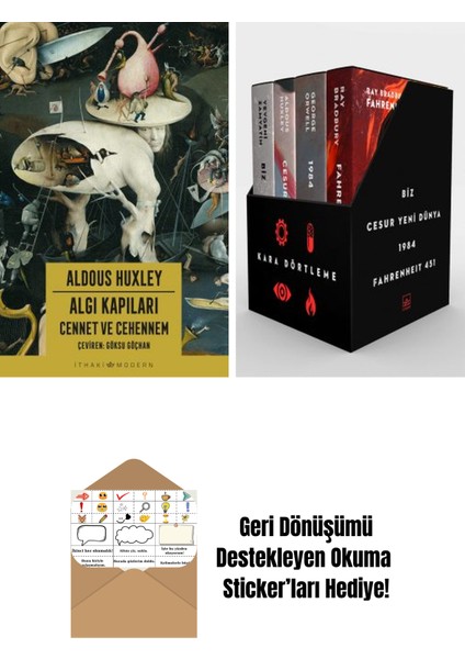 Algı Kapıları – Cennet ve Cehennem + Kara Dörtleme Kutu Set (4 Kitap)
