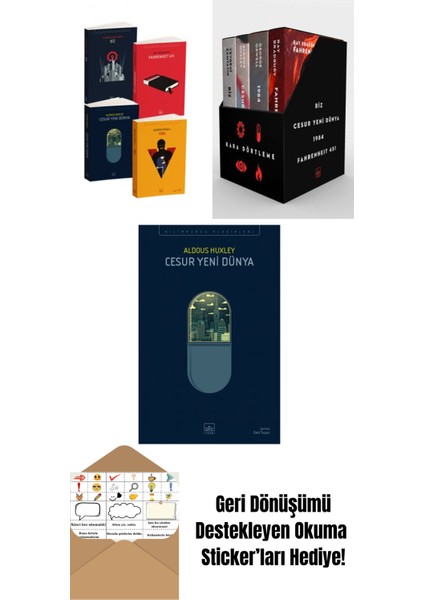 Kara Dörtleme Set + Kara Dörtleme Kutu Set (4 Kitap) + Cesur Yeni Dünya