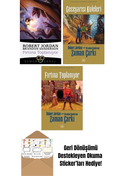 Fırtına Toplanıyor – Zaman Çarkı 12 + Zaman Çarkı Serisi 13: Geceyarısı Kuleleri (Ciltli) + Zaman Çarkı Serisi 12: Fırtına Toplanıyor
