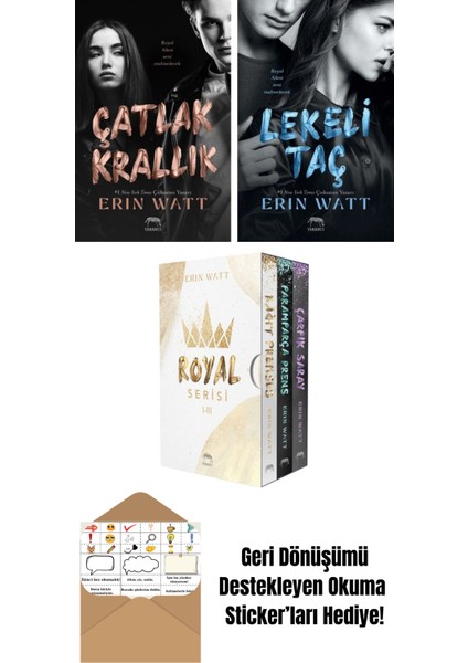 Çatlak Krallık – Royal Serisi 6. Kitap + Royal Serisi Kutulu Set (3 Kitap) + Çarpık Saray – Royal Serisi 3. Kitap