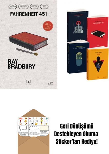 Fahrenheit 451 (70. Yıl Özel Baskısı) + Kara Dörtleme Set