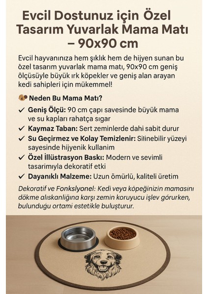Renkli ve Kaymaz Evcil Dostlar Için Konforlu Mama Matı fiyatları