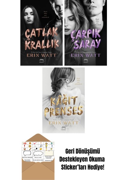 Düşmüş Vâris – Royal Serisi 5. Kitap + Lekeli Taç – Royal Serisi 4. Kitap + Paramparça Prens – Royal Serisi 2. Kitap