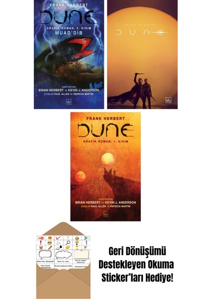 Dune Grafik Roman: 2. Kısım – Muad’dib + Dune (Film Kapağı) + Dune – Grafik Roman 1. Kısım