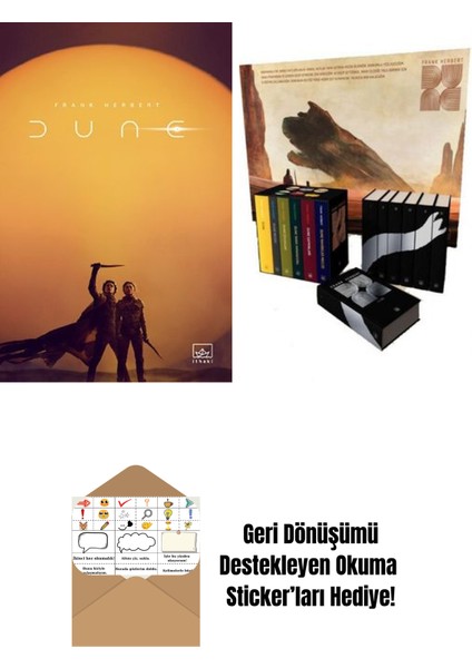 Dune (Film Kapağı) + Dune Serisi Kutu Set (6 Kitap – Ciltli)