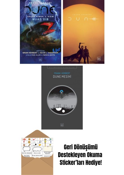 Dune Grafik Roman: 2. Kısım – Muad’dib + Dune (Film Kapağı) + Dune Mesihi