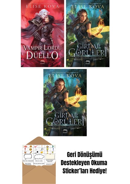 Vampir Lordu ile Düello + Girdap Görüleri – Girdap Günlükleri Birinci Kitap (Ciltli) + Girdap Görüleri – Girdap Günlükleri Birinci Kitap