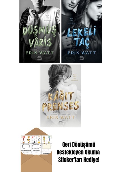 Düşmüş Vâris – Royal Serisi 5. Kitap + Çarpık Saray – Royal Serisi 3. Kitap + Paramparça Prens – Royal Serisi 2. Kitap