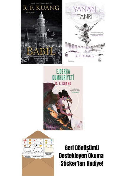 Babil + Yanan Tanrı – Haşhaş Savaşı Üçlemesi 3 (Ciltli) + Ejderha Cumhuriyeti – Haşhaş Savaşı Üçlemesi 2