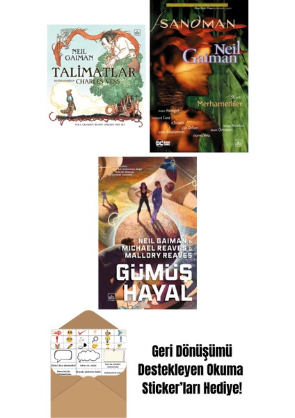 Talimatlar (Ciltli) + Sandman 9 – Merhametliler + Gümüş Hayal – Ara Dünya 2 (Ciltli)
