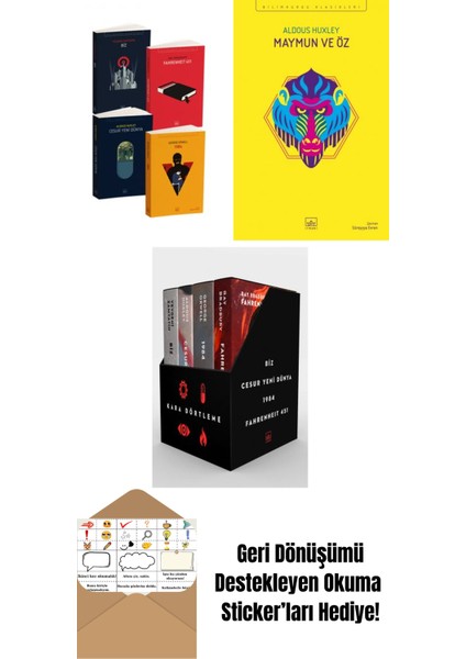 Kara Dörtleme Set + Maymun ve Öz + Kara Dörtleme Kutu Set (4 Kitap)