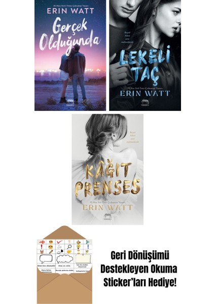 Gerçek Olduğunda + Çarpık Saray – Royal Serisi 3. Kitap + Paramparça Prens – Royal Serisi 2. Kitap