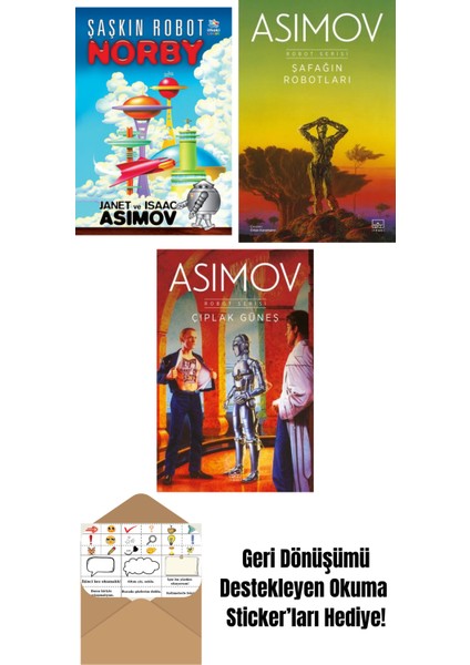 Şaşkın Robot Norby + Şafağın Robotları – Robot Serisi 3. Kitap + Çıplak Güneş – Robot Serisi 2. Kitap