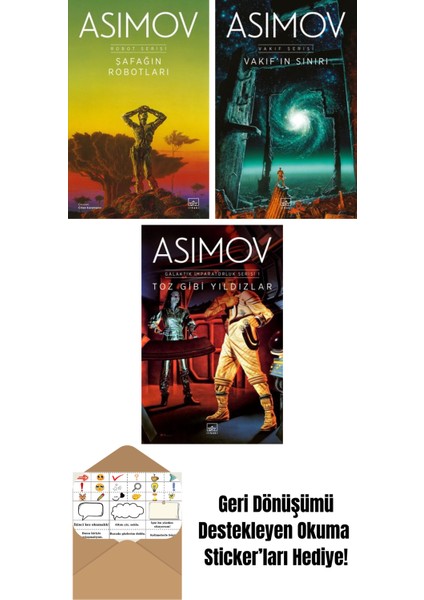 Şafağın Robotları – Robot Serisi 3. Kitap + Vakıf’ın Sınırı – Vakıf Serisi 4. Kitap + Toz Gibi Yıldızlar – Galaktik Imparatorluk Serisi 1