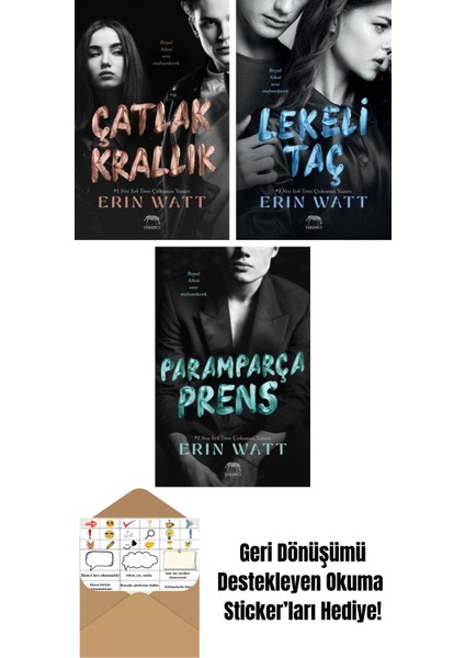 Çatlak Krallık – Royal Serisi 6. Kitap + Royal Serisi Kutulu Set (3 Kitap) + Kâğıt Prenses – Royal Serisi 1. Kitap