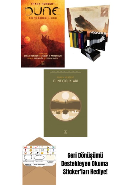 Dune – Grafik Roman 1. Kısım + Dune Serisi Kutu Set (6 Kitap – Ciltli) + Dune Çocukları