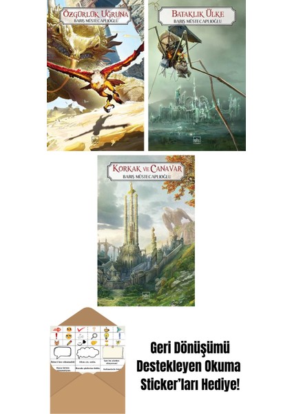 Özgürlük Uğruna + Bataklık Ülke – Perg Efsaneleri 3. Kitap + Korkak ve Canavar – Perg Efsaneleri 1