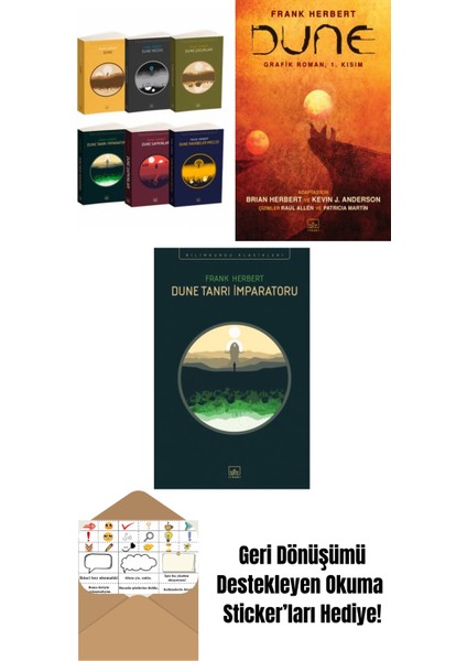 Dune Takım Set + Dune – Grafik Roman 1. Kısım + Dune Tanrı Imparatoru