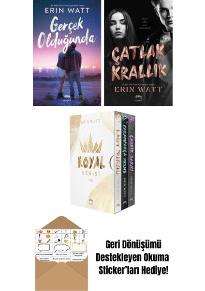 Gerçek Olduğunda + Düşmüş Vâris – Royal Serisi 5. Kitap + Lekeli Taç – Royal Serisi 4. Kitap