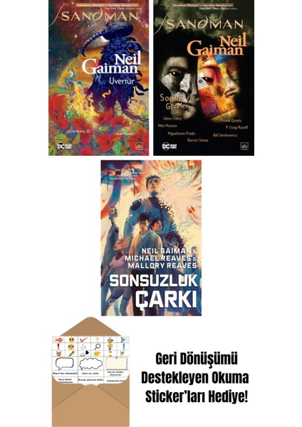 Sandman: Uvertür + Sandman 11 – Sonsuz Geceler + Sonsuzluk Çarkı – Ara Dünya 3 (Ciltli)