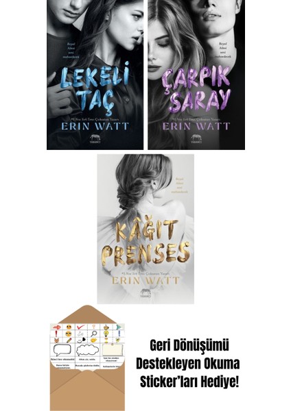 Royal Serisi Kutulu Set (3 Kitap) + Paramparça Prens – Royal Serisi 2. Kitap + Kâğıt Prenses – Royal Serisi 1. Kitap