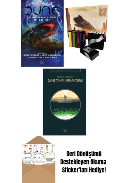 Dune Grafik Roman: 2. Kısım – Muad’dib + Dune Serisi Kutu Set (6 Kitap – Ciltli) + Dune Tanrı Imparatoru