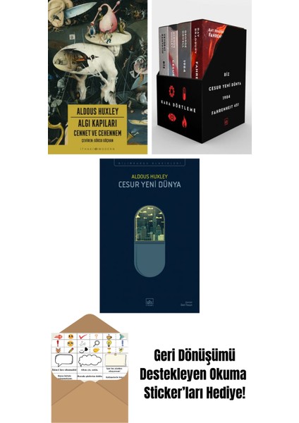 Algı Kapıları – Cennet ve Cehennem + Kara Dörtleme Kutu Set (4 Kitap) + Cesur Yeni Dünya
