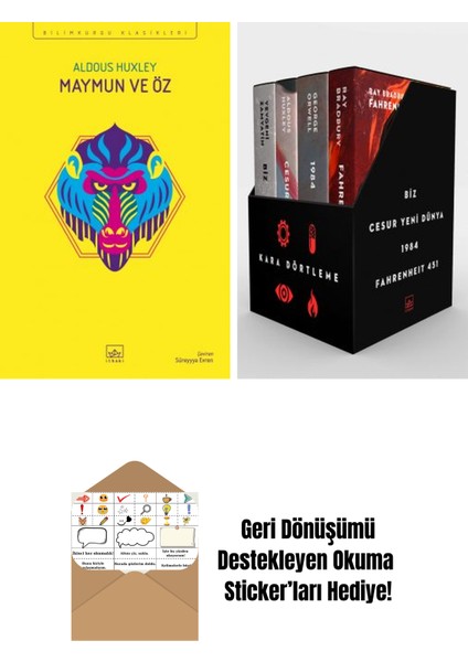 Maymun ve Öz + Kara Dörtleme Kutu Set (4 Kitap)