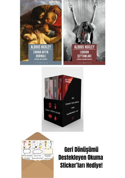 Zaman Artık Durmalı + Loudun Şeytanları + Kara Dörtleme Kutu Set (4 Kitap)
