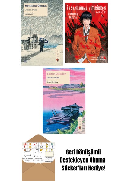 Meteliksiz Öğrenci + Insanlığımı Yitirirken Cilt 1 + Soytarı Çiçekleri