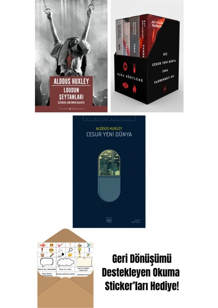 Loudun Şeytanları + Kara Dörtleme Kutu Set (4 Kitap) + Cesur Yeni Dünya