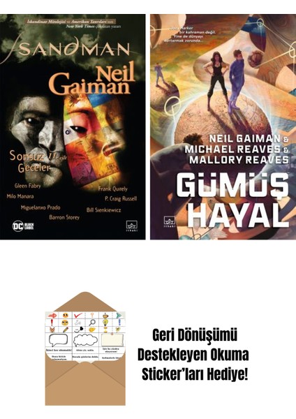 Sandman 11 – Sonsuz Geceler + Gümüş Hayal – Ara Dünya 2 (Ciltli)