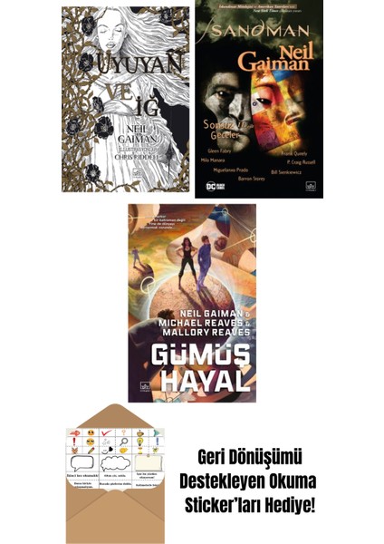 Uyuyan ve Iğ + Sandman 11 – Sonsuz Geceler + Gümüş Hayal – Ara Dünya 2 (Ciltli)
