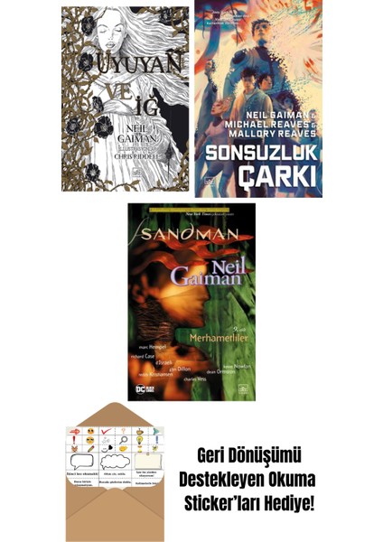 Uyuyan ve Iğ + Sonsuzluk Çarkı – Ara Dünya 3 (Ciltli) + Sandman 9 – Merhametliler