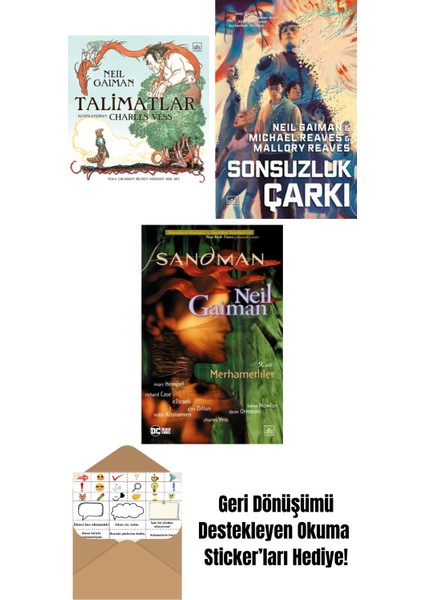 Talimatlar (Ciltli) + Sonsuzluk Çarkı – Ara Dünya 3 (Ciltli) + Sandman 9 – Merhametliler