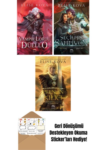 Vampir Lordu ile Düello + Seçilmiş Şampiyon – Girdap Günlükleri Ikinci Kitap (Ciltli) + Prensin Kılıcı – Altın Muhafızlar Serisi 2